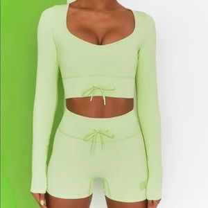 Bo & Tee Time Check Ribbed Long Sleeve